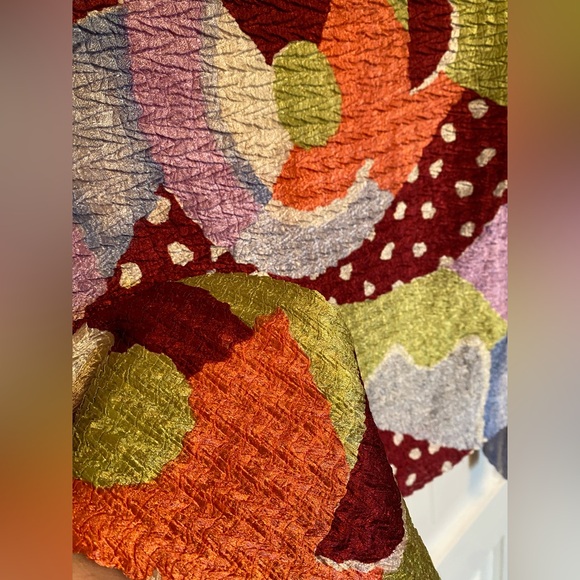 Abstract Pattern Multicolour Y2K Blouse - Picture 3 of 4